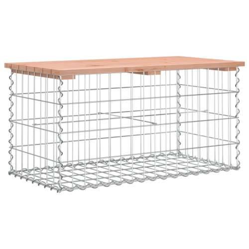 Vrtna klupa s gabionskim dizajnom 83x44x42 cm drvo duglazije - Prirodni douglas 83 x 44 x 42 cm 1 Cijena