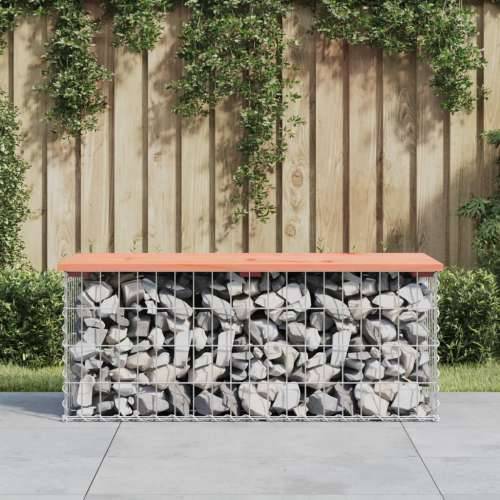 Vrtna klupa s gabionskim dizajnom 103x44x42 cm drvo duglazije Prirodni douglas 103 x 44 x 42 cm 1 Cijena