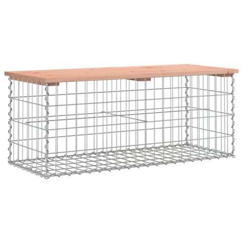 Vrtna klupa s gabionskim dizajnom 103x44x42 cm drvo duglazije Prirodni douglas 103 x 44 x 42 cm 1 Cijena
