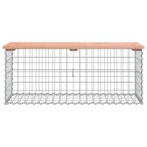Vrtna klupa s gabionskim dizajnom 103x44x42 cm drvo duglazije - Prirodni douglas 103 x 44 x 42 cm 1 Cijena
