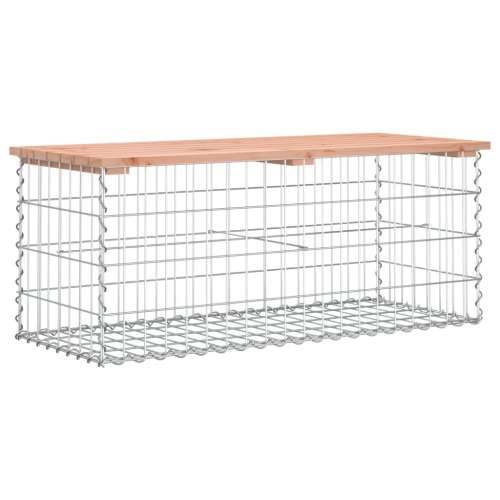 Vrtna klupa s gabionskim dizajnom 103x44x42 cm drvo duglazije - Prirodni douglas 103 x 44 x 42 cm 1 Cijena