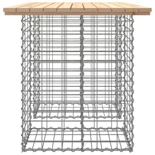 Vrtna klupa s gabionskim dizajnom 100x70x72 cm masivna borovina - Prirodna boja bora 100 x 70 x 72 cm 1 Cijena