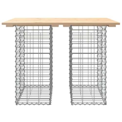 Vrtna klupa s gabionskim dizajnom 100x70x72 cm masivna borovina - Prirodna boja bora 100 x 70 x 72 cm 1 Cijena