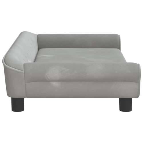 Krevet za pse svjetlosivi 100 x 50 x 21 cm baršunasti - Svjetlosiva 100 x 50 x 21 cm Cijena