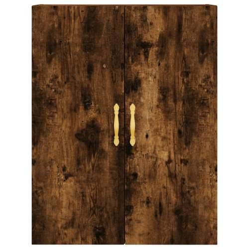 Visoka komoda dimljeni hrast 69,5x34x180 cm konstruiranog drva - Dimljeni hrast 1 3 ladice Cijena