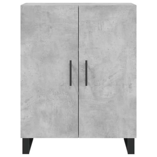 Visoka komoda siva betona 69,5x34x180 cm od konstruiranog drva - Beton siva 1 2 vrata Cijena