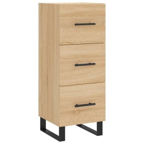 Visoka komoda hrasta sonome 34,5x34x180cm od konstruiranog drva - sonoma hrast 1 3 ladice Cijena