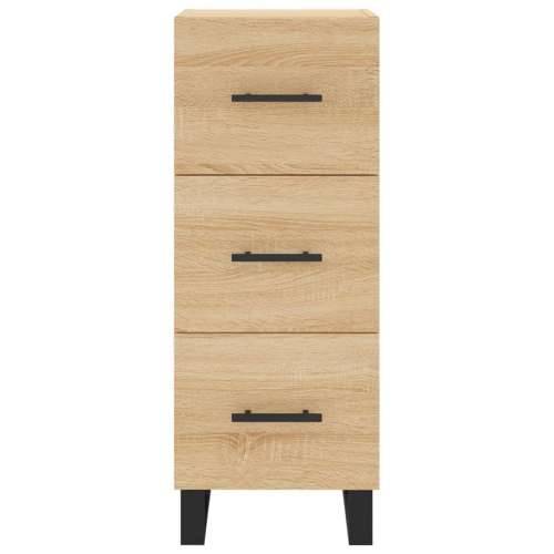 Visoka komoda hrasta sonome 34,5x34x180cm od konstruiranog drva - sonoma hrast 1 3 ladice Cijena