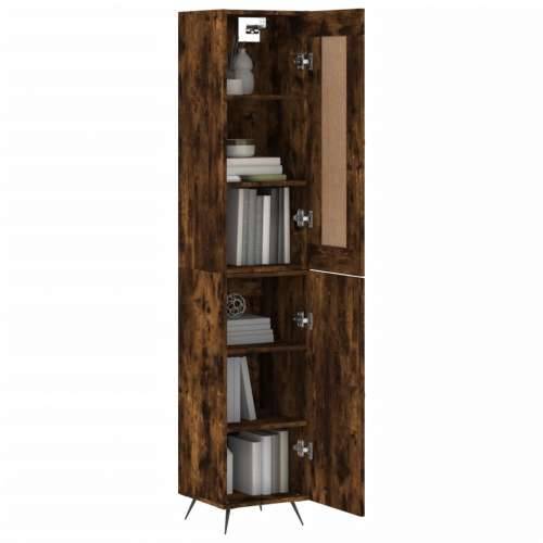 Visoka komoda dimljeni hrast 34,5x34x180cm konstruiranog drva - Dimljeni hrast 1 1 vrata Cijena