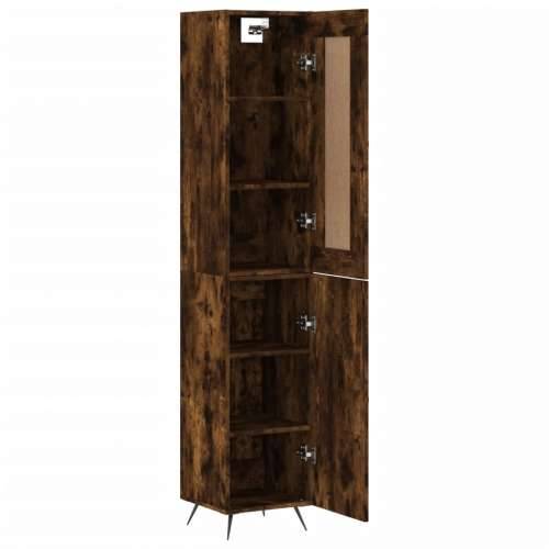 Visoka komoda dimljeni hrast 34,5x34x180cm konstruiranog drva - Dimljeni hrast 1 1 vrata Cijena