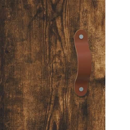 Visoka komoda dimljeni hrast 34,5x34x180cm konstruiranog drva - Dimljeni hrast 1 1 vrata Cijena