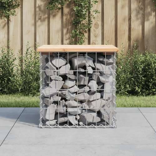 Vrtna klupa s gabionskim dizajnom 43x44x42 cm masivna borovina - Prirodna boja bora 43 x 44 x 42 cm 1 Cijena