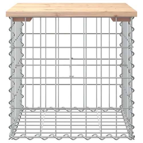 Vrtna klupa s gabionskim dizajnom 43x44x42 cm masivna borovina - Prirodna boja bora 43 x 44 x 42 cm 1 Cijena