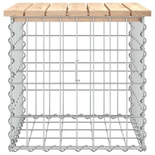 Vrtna klupa s gabionskim dizajnom 43x44x42 cm masivna borovina - Prirodna boja bora 43 x 44 x 42 cm 1 Cijena