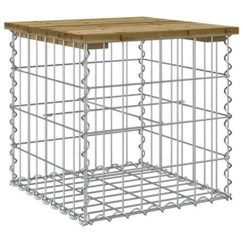 Vrtna klupa s gabionskim dizajnom 43 x 44 x 42 cm od borovine - Tamno smeđa 43 x 44 x 42 cm 1 Cijena