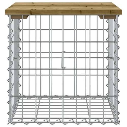 Vrtna klupa s gabionskim dizajnom 43 x 44 x 42 cm od borovine - Tamno smeđa 43 x 44 x 42 cm 1 Cijena