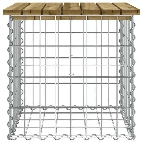 Vrtna klupa s gabionskim dizajnom 43 x 44 x 42 cm od borovine - Tamno smeđa 43 x 44 x 42 cm 1 Cijena