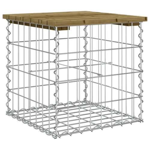 Vrtna klupa s gabionskim dizajnom 43 x 44 x 42 cm od borovine - Tamno smeđa 43 x 44 x 42 cm 1 Cijena