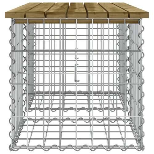 Vrtna klupa s gabionskim dizajnom 103 x 44 x 42 cm od borovine Tamno smeđa 44 x 103 x 42 cm 1 Cijena