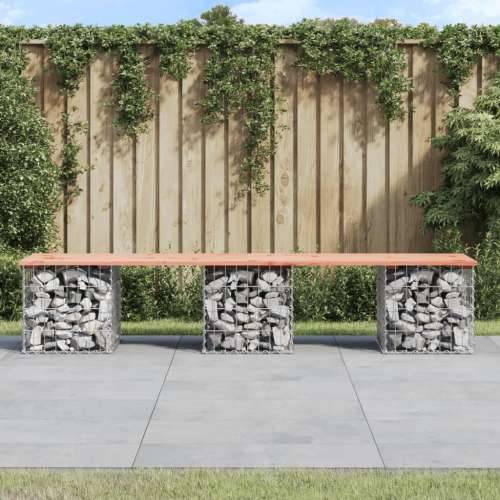 Vrtna klupa s gabionskim dizajnom 203x44x42 cm drvo duglazije - Prirodni douglas 203 x 44 x 42 cm 1 3 Cijena