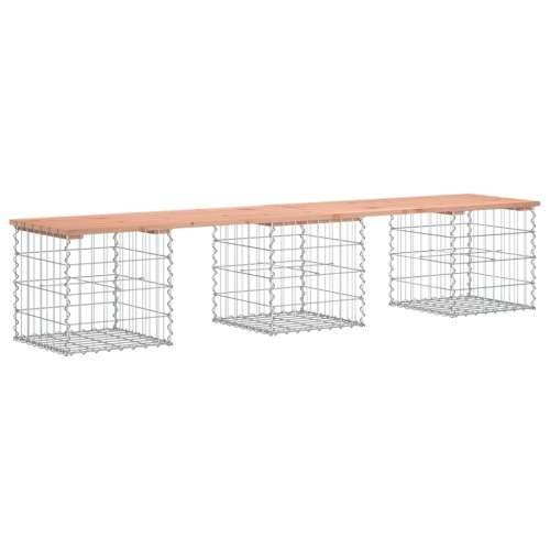 Vrtna klupa s gabionskim dizajnom 203x44x42 cm drvo duglazije - Prirodni douglas 203 x 44 x 42 cm 1 3 Cijena