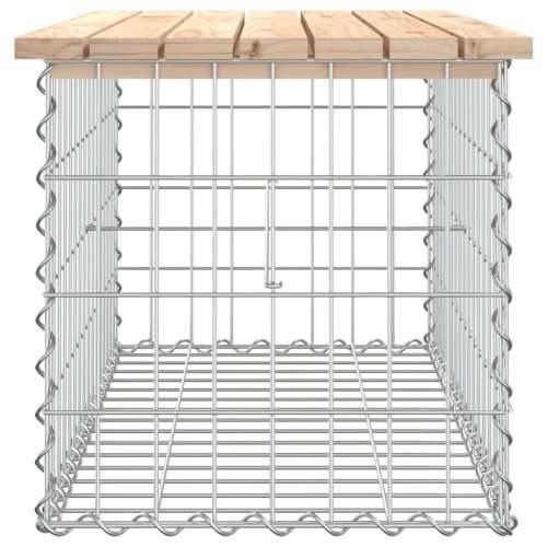 Vrtna klupa s gabionskim dizajnom 83x44x42 cm masivna borovina - Prirodna boja bora 83 x 44 x 42 cm 1 Cijena