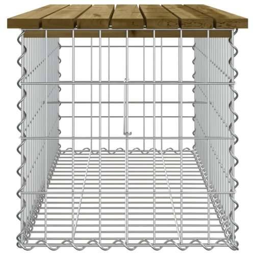Vrtna klupa s gabionskim dizajnom 103 x 44 x 42 cm od borovine - Tamno smeđa 103 x 44 x 42 cm 1 Cijena