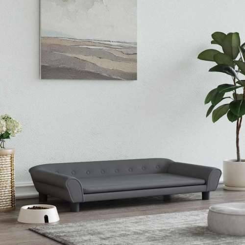 Krevet za pse tamnosivi 100 x 50 x 21 cm baršunasti - Tamno siva 100 x 50 x 21 cm Cijena