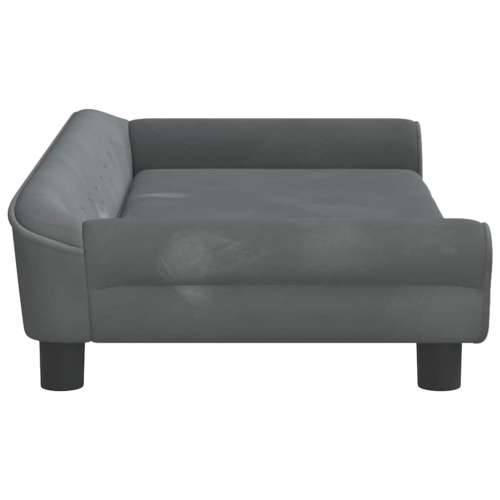 Krevet za pse tamnosivi 100 x 50 x 21 cm baršunasti - Tamno siva 100 x 50 x 21 cm Cijena