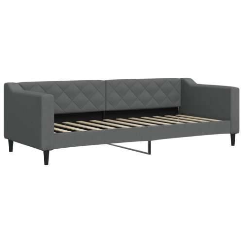 Dnevni krevet tamnosivi 80 x 200 cm od tkanine - Tamno siva 80 x 200 cm bez madraca Cijena