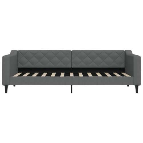 Dnevni krevet tamnosivi 80 x 200 cm od tkanine - Tamno siva 80 x 200 cm bez madraca Cijena