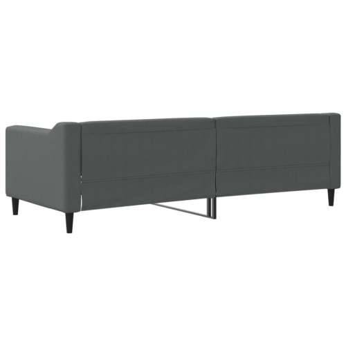 Dnevni krevet tamnosivi 80 x 200 cm od tkanine - Tamno siva 80 x 200 cm bez madraca Cijena