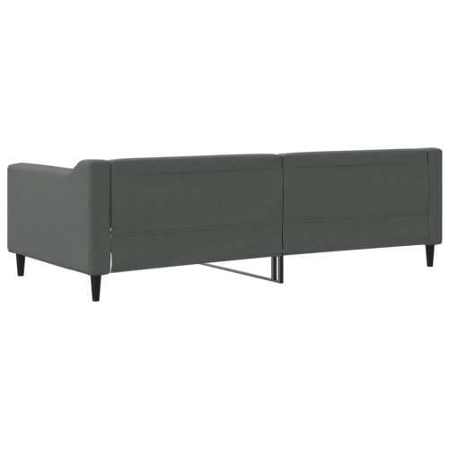 Dnevni krevet tamnosivi 90 x 200 cm od tkanine - Tamno siva 90 x 200 cm bez madraca Cijena