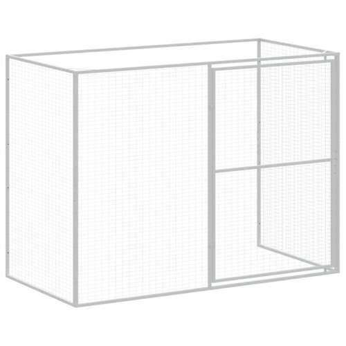 Kućica za pse s igralištem svjetlosiva 214x253x181 cm čelična - Svjetlosiva 214 x 253 x 181 cm Cijena