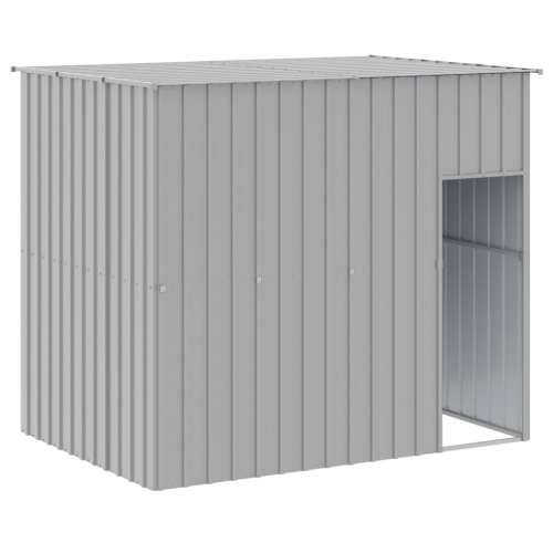 Kućica za pse s igralištem svjetlosiva 214x661x181 cm čelična - Svjetlosiva 214 x 661 x 181 cm Cijena