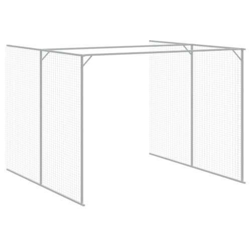 Kućica za pse s igralištem svjetlosiva 214x661x181 cm čelična - Svjetlosiva 214 x 661 x 181 cm Cijena