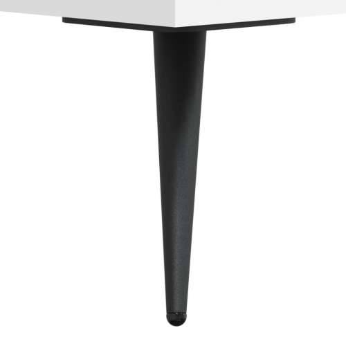 Visoka komoda bijeli 34,5x34x180 cm od konstruiranog drva - Bijela 1 1 drvena vrata Cijena
