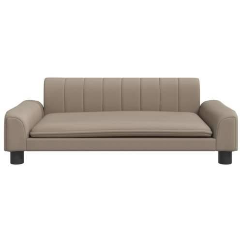 Krevet za pse cappuccina 90 x 53 x 30 cm od umjetne kože - Boja cappuccina 90 x 53 x 30 cm Umjetna koža Cijena
