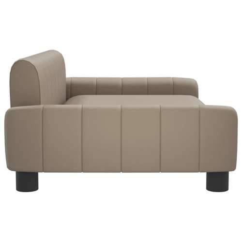 Krevet za pse cappuccina 90 x 53 x 30 cm od umjetne kože - Boja cappuccina 90 x 53 x 30 cm Umjetna koža Cijena