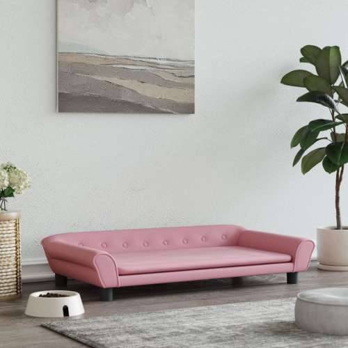 Krevet za pse ružičasti 100 x 50 x 21 cm baršunasti Cijena