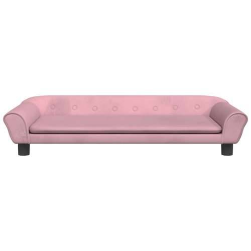 Krevet za pse ružičasti 100 x 50 x 21 cm baršunasti - Ružičasta 100 x 50 x 21 cm Cijena