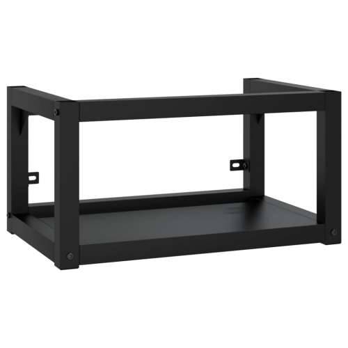 Kupaonski okvir s ugrađenim Lavabo - Umivaonikom crni željezni - Crna 59 x 38 x 31 cm 1 Cijena