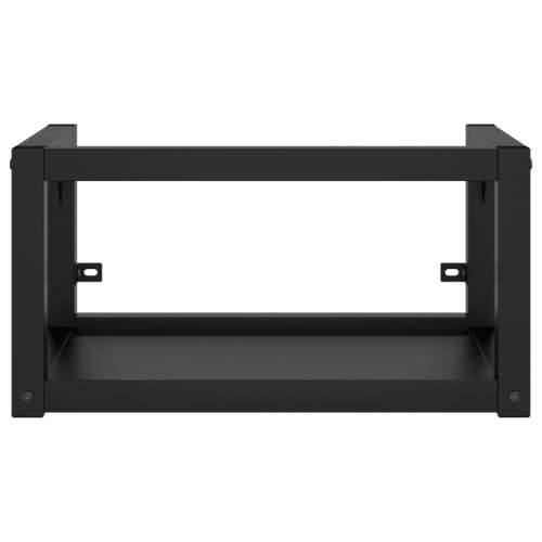 Kupaonski okvir s ugrađenim Lavabo - Umivaonikom crni željezni - Crna 59 x 38 x 31 cm 1 Cijena