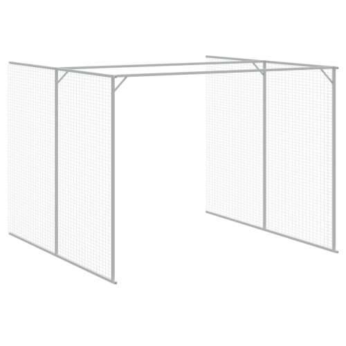Kućica za pse s igralištem svjetlosiva 214x1069x181 cm čelična - Svjetlosiva 214 x 1069 x 181 cm Cijena