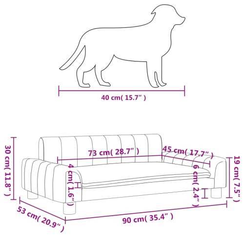 Krevet za pse krem 90 x 53 x 30 cm od umjetne kože - Krema 90 x 53 x 30 cm Umjetna koža Cijena