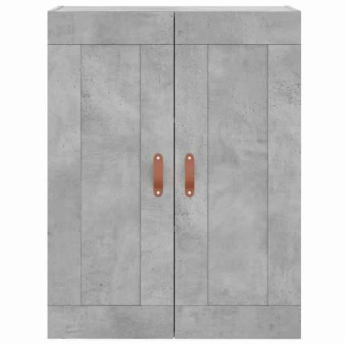 Visoka komoda siva betona 69,5x34x180 cm od konstruiranog drva - Beton siva 1 2 vrata 2 ladice Cijena