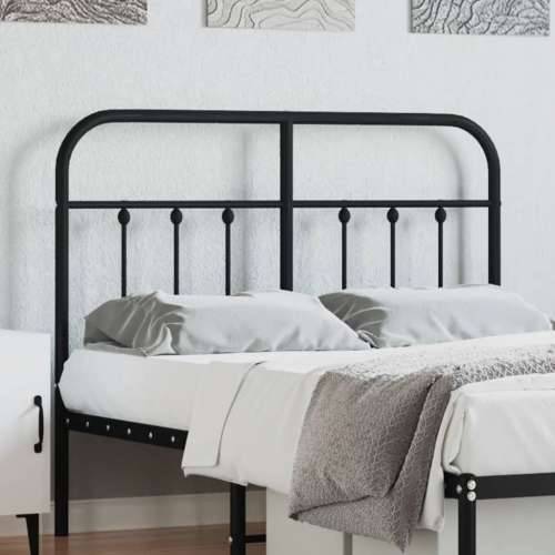 Metalno uzglavlje crno 120 cm - Crna 120 cm 1 Cijena