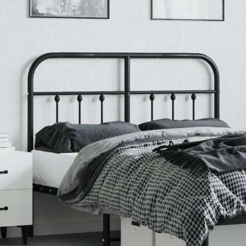 Metalno uzglavlje crno 120 cm - Crna 120 cm 1 Cijena
