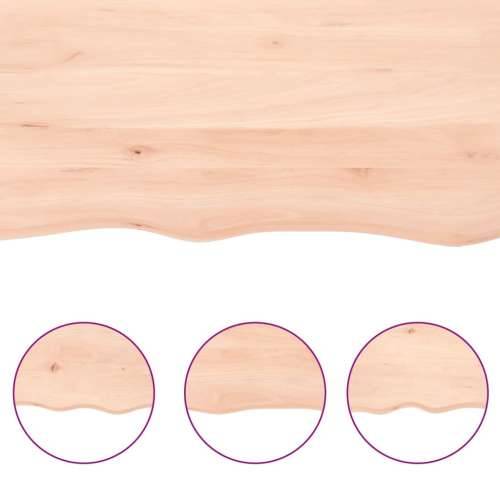 Zidna polica 100 x 40 x 2 cm od neobrađene masivne hrastovine - Prirodna 100 x 40 x 2 cm 1 Cijena