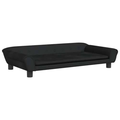 Krevet za pse crni 100 x 50 x 21 cm baršunasti - Crna 100 x 50 x 21 cm Cijena